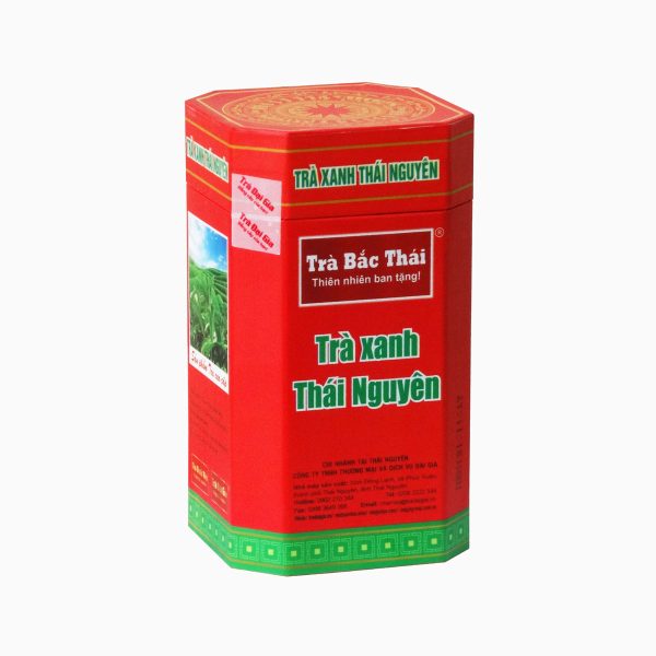 Trà xanh Thái nguyên hộp bát giác