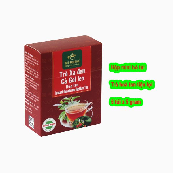 Trà Xạ Đen Cà Gai Leo hoà tan hộp mini bỏ túi